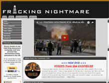 Tablet Screenshot of frackingnightmare.com